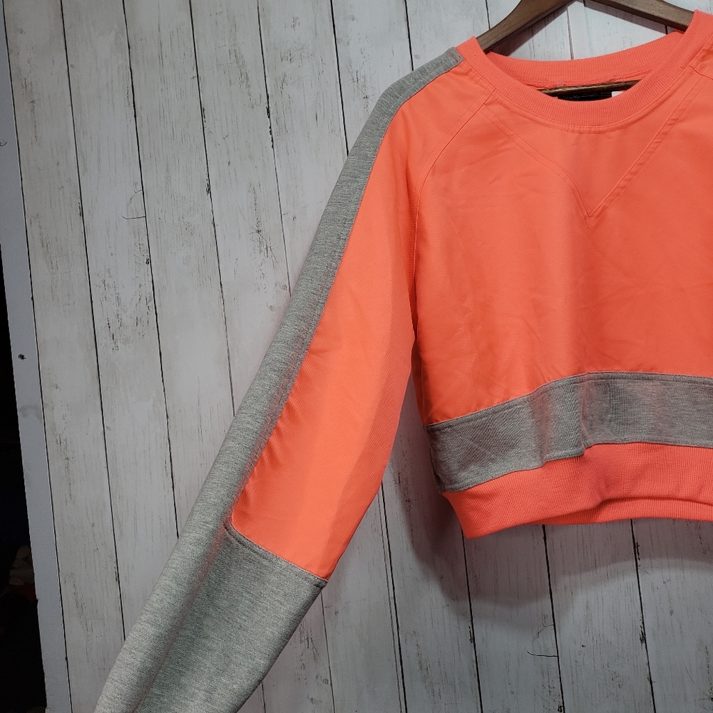 New! Without Walls UO Neon Orange Gray Cropped - Picture 5 of 7